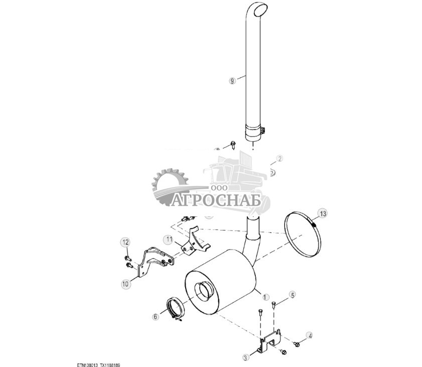 Выхлопная система, хромированная выхлопная труба - ST827271 171.jpg